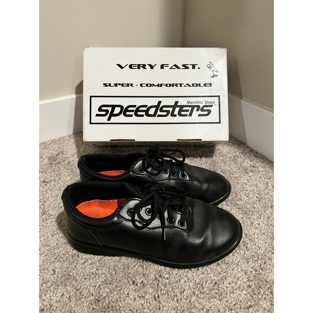 Speedsters Marching Shoes Black Lace Up Performance C8516 Womens 8 Mens 6